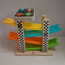 wood race car ramp toy $10 FIRM