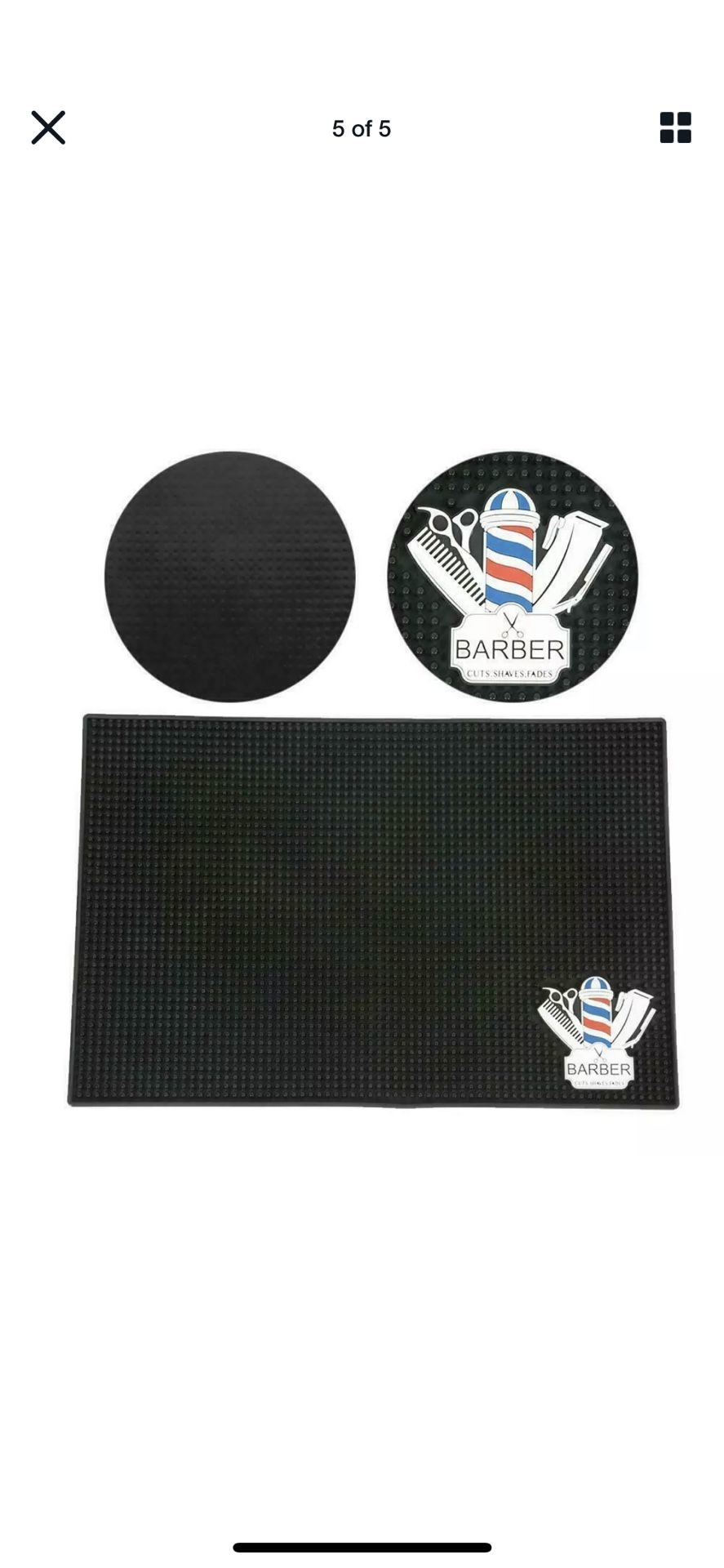 Barber Station Mat Heavy Duty, Great For Barbers!