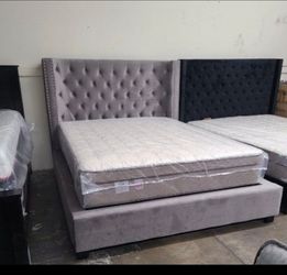 Queen Bed Frame With Mattress