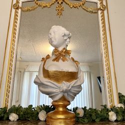 Large Madame De Pompadour Terra Cotta Bust
