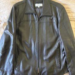 Calvin Klein 90s Vintage Leather Jacket Size Large   Worn a handful of times   Great condition 