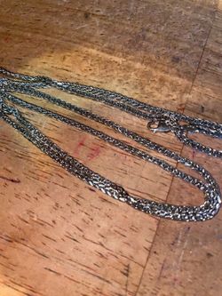 14K white gold necklace