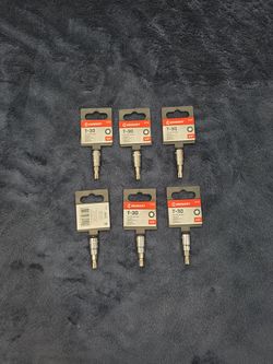 Crescent T-30 Torx Bit Socket 1/4" – Lot of 6