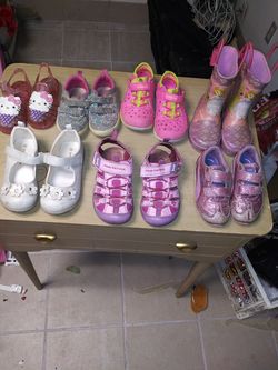 Toddler shoes size 5/6 girl baby shoes size 5/6 7 pairs