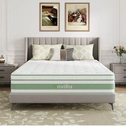 12 Inch Medium Firm Queen Size Mattress Gel Memory Foam Hybrid Mattress