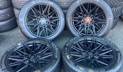 4 Rines & Llantas Continental Premiumcontact6 285/45/22 $1200 las 4