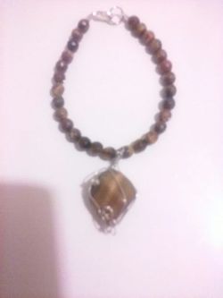 Genuine Tiger's eye Gemstone Bracelet