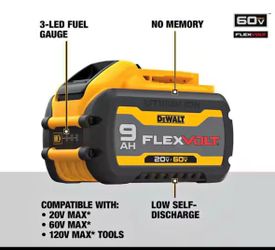 Battery flex volt 9 am