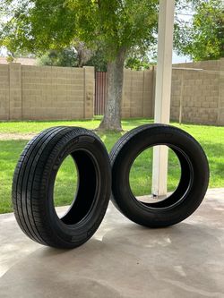 Michelin Defender 2 set, 215/60R16, 7/32 even tread, properly stored garage (bagged/sealed/horizontal (no rims)/rotated), NO patches or repairs! Great