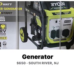 Ryobi 4000 Watt Inverter Generator 