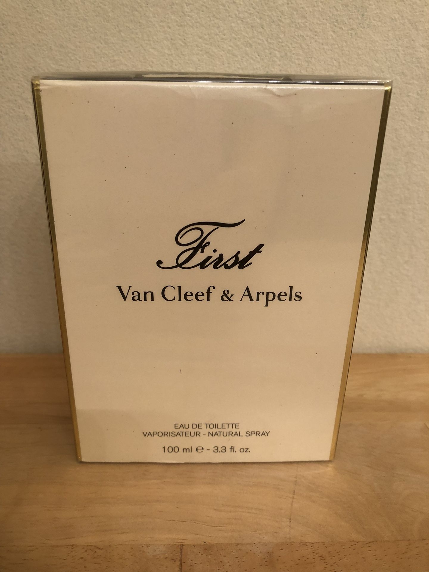 Factory Sealed First Eau de Toilette Spray by Van Cleeef & Arpels 3.3oz 100ml
