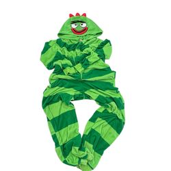 Rare Yo Gabba Gabba Adult Large Brobee Nick Jr Zip Up Pajama Costume Hoodie Y2K