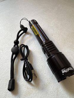 New Relybo Rechargeable LED Flashlight – 100000 Lumens, USB-C
