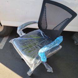 Lacoo Office Black Mid Back Swivel Lumbar Support Desk, Computer Ergonomic