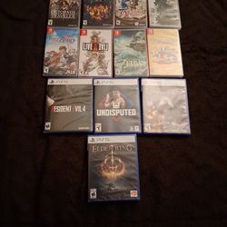 Video Game Lot/bundle Ps5 Nintendo Switch