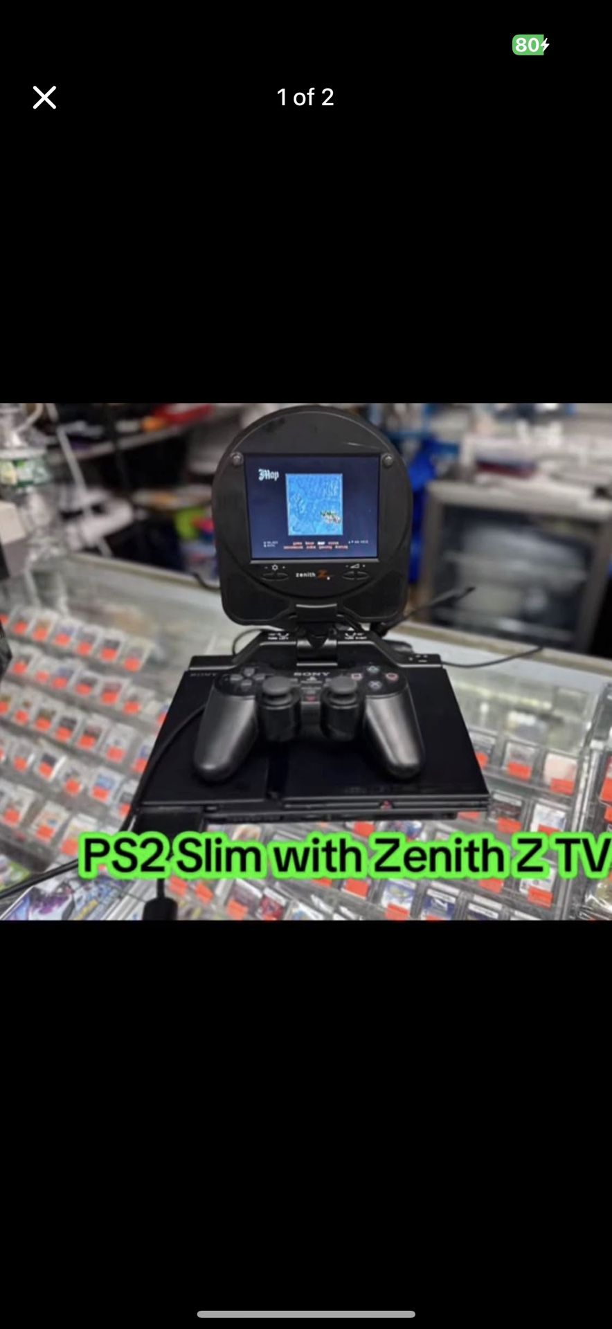 Ps2 Slim With Tv