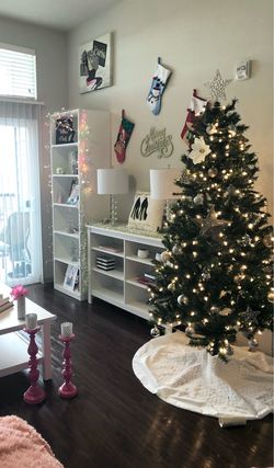 Artificial Christmas Tree with Lights and Ornaments