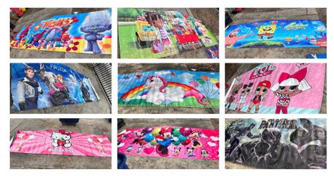 Lot of 11 bounce house banners 10' x 5'