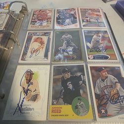Baseball autographed cards