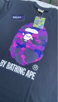 Purple camo bape shirt