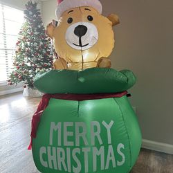 Christmas Inflatable Bear 