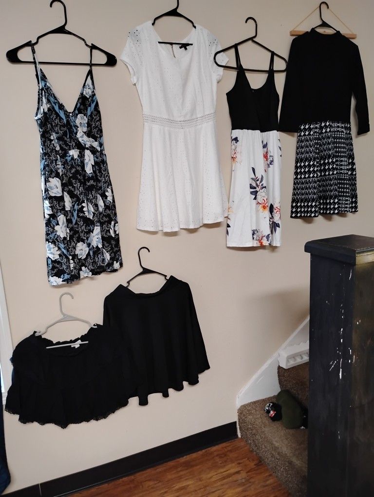 Women's Size Large Dresses And Skirt