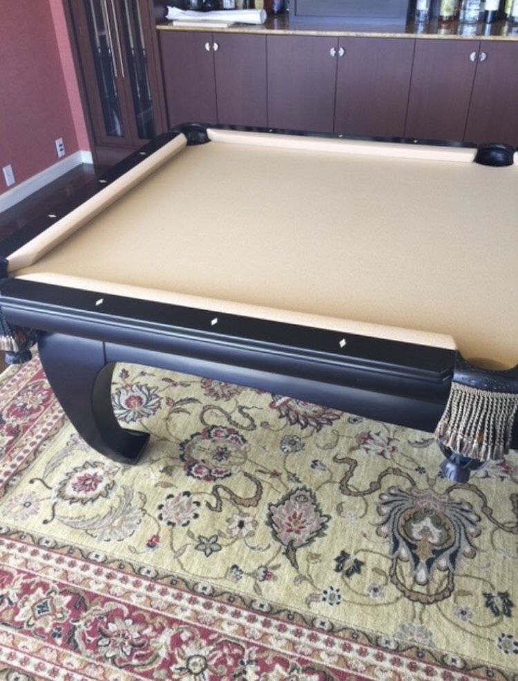 8 ft. Peter Vitalie “Andrew Gille 270” Slate Pool Table—Install & New Felt Included!
