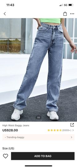 Brand New High Waist Baggy jeans