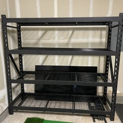 Metal Racks For Yellow And Black Costco Bins