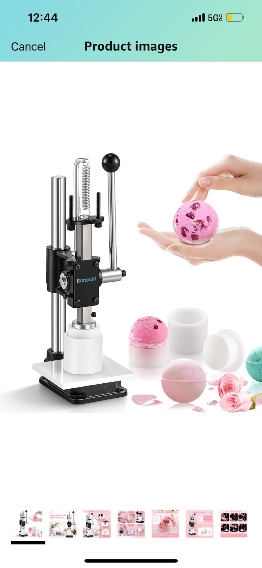 Bath Bomb Press Machine-Heavy Duty Bath Bomb Machine with Mold Kit Adjustable Height DIY Soap Press