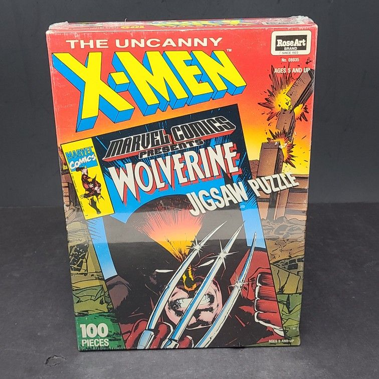 NEW 1992 THE UNCANNY X-MEN WOLVERINE JIGSAW PUZZLE Factory Sealed MARVEL