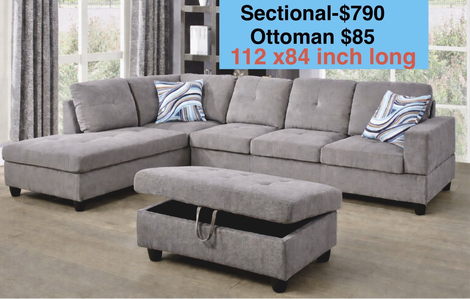 🌟Free Delivery—Brand New Sofa, Couch, Sectional