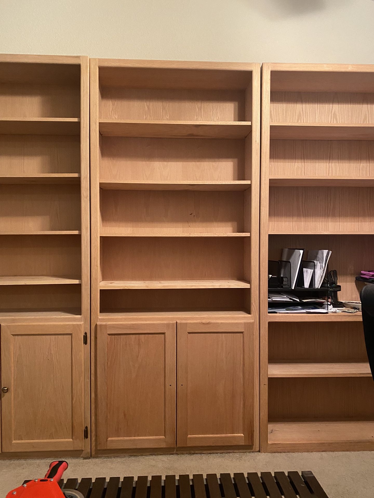 Unfinished Pine Bookshelves