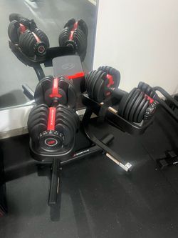 Bowflex SelectTech 552 Adjustable Dumbbells + Stand | 5-52.5 lb | Excellent Condition