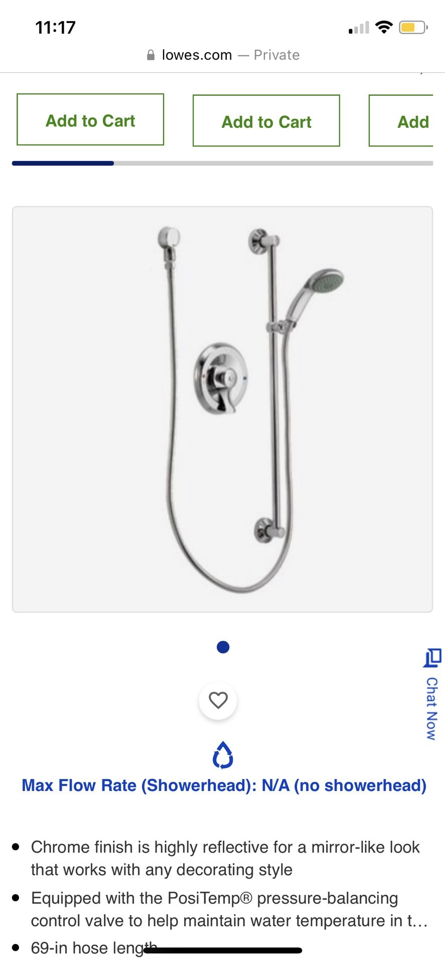 Moen Chrome Shower Head