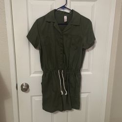Olive green romper