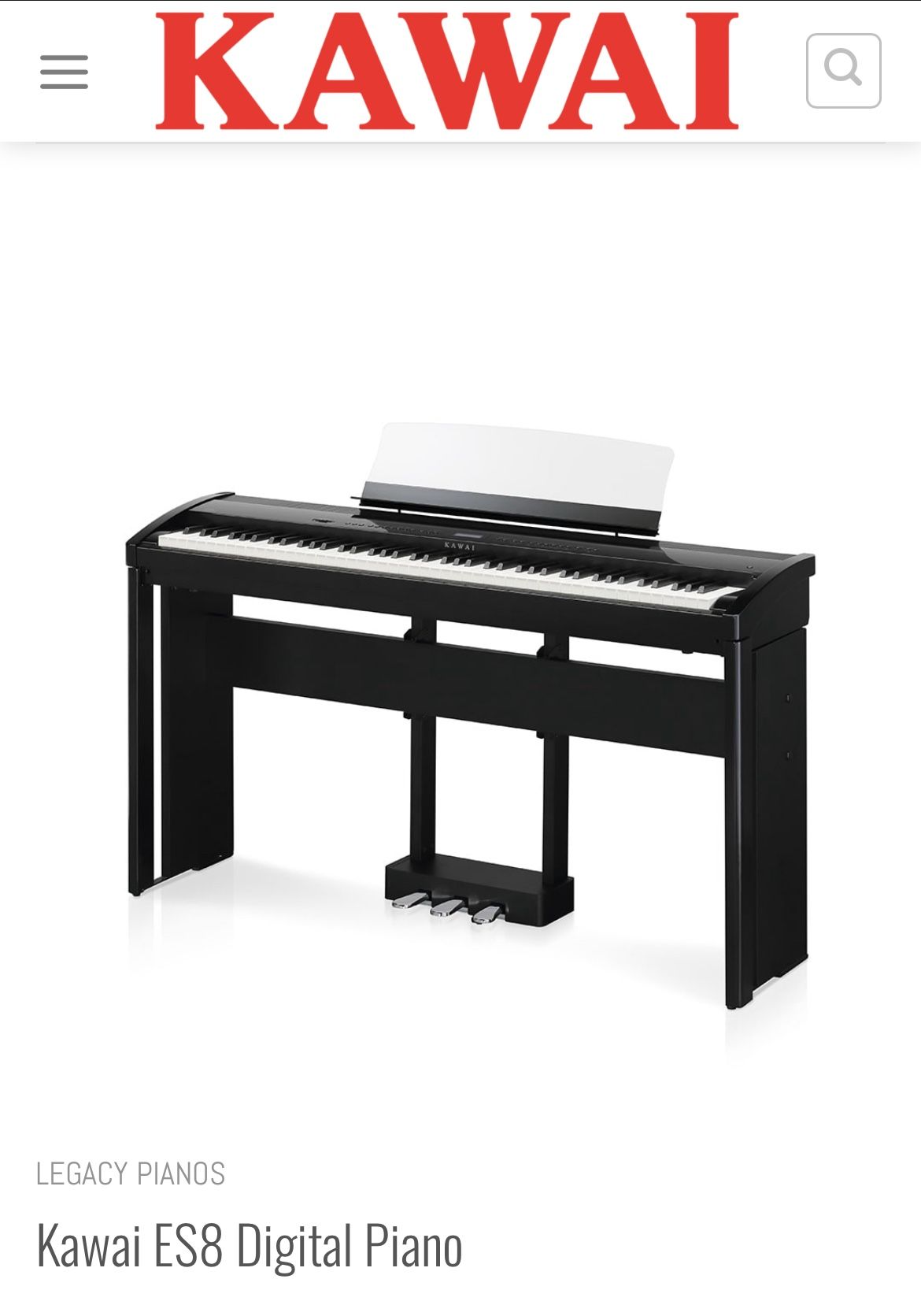 Kawai ES8 Digital Piano