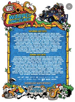 Warped Tour 3-2day GA passes