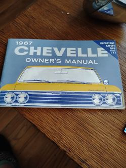 1967 Chevelle owners manual