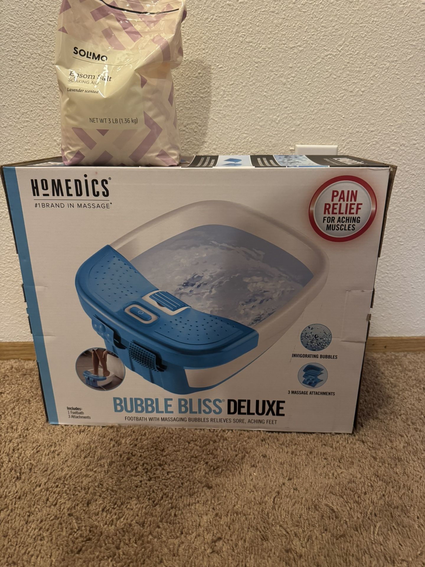 Footbath with Massaging Bubbles