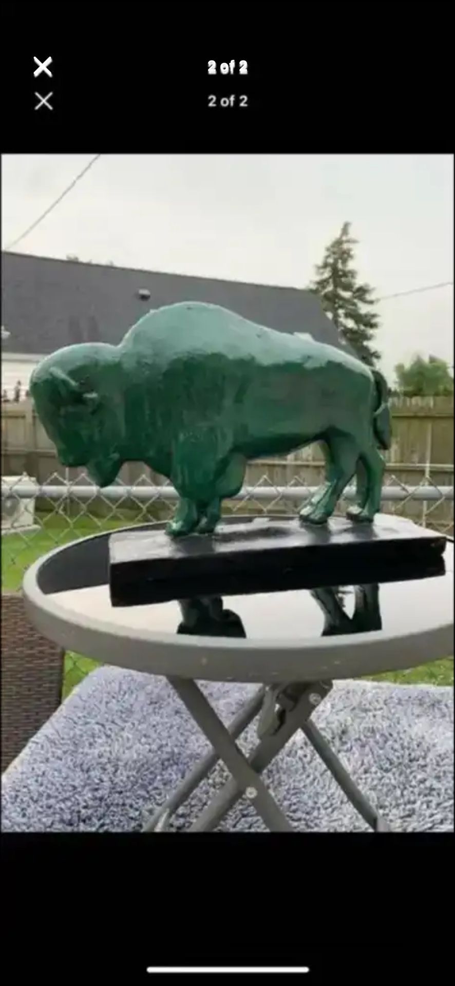 The Old Irish Buffalo Statue