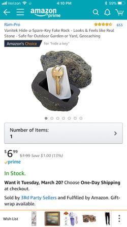 Hide a Key - Fake rock