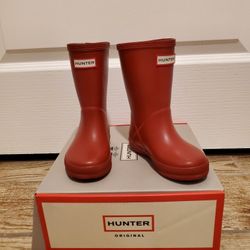 Hunter Red Kids Boots