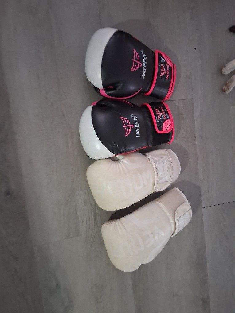 Girls And Men Boxing Gloves