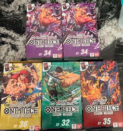 One piece starter decks (5)