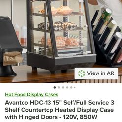 Countertop Self heated Display Case 