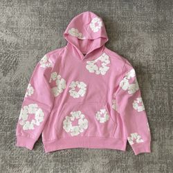 Pink Denim Tears Hoodie- Medium