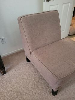 Upholstered Armless Accent Chair