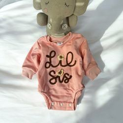 Lil Sis Embroidery Romper
