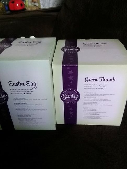 Two Retired Scentsy Warmers (New)